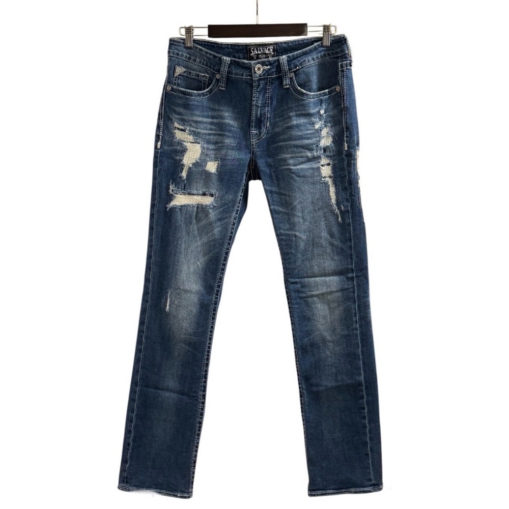 Salvage Men's Jeans Mayhem Straight Regular Fit Size 32W - Picture 2 of 12